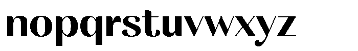MTC Rachstela Bold Font LOWERCASE