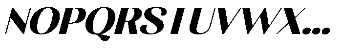 MTC Rachstela Heavy Slant Font UPPERCASE