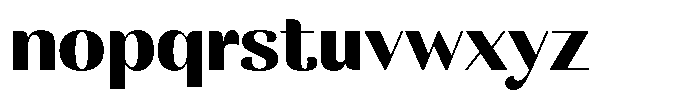 MTC Rachstela Heavy Font LOWERCASE