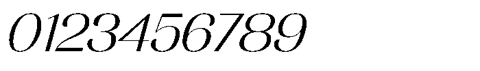 MTC Rachstela Light Slant Font OTHER CHARS