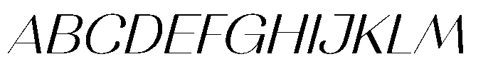 MTC Rachstela Light Slant Font UPPERCASE