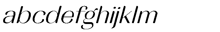 MTC Rachstela Light Slant FONT