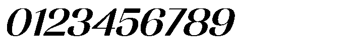 MTC Rachstela Medium Slant Font OTHER CHARS