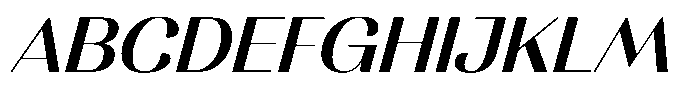 MTC Rachstela Medium Slant Font UPPERCASE