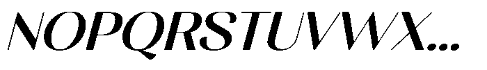 MTC Rachstela Medium Slant Font UPPERCASE