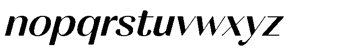 MTC Rachstela Medium Slant Font LOWERCASE
