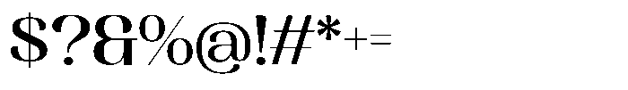 MTC Rachstela Medium Font OTHER CHARS