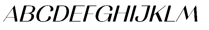 MTC Rachstela Slant Font UPPERCASE