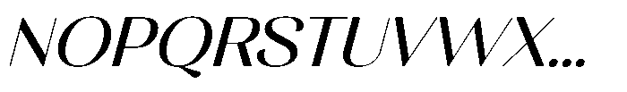 MTC Rachstela Slant Font UPPERCASE