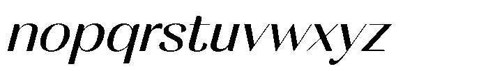 MTC Rachstela Slant Font LOWERCASE