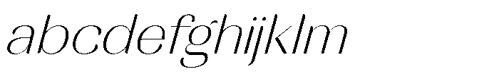 MTC Rachstela Thin Slant FONT