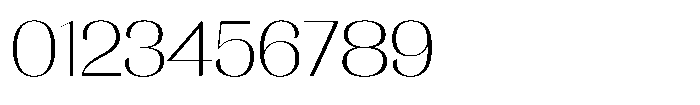 MTC Rachstela Thin Font OTHER CHARS