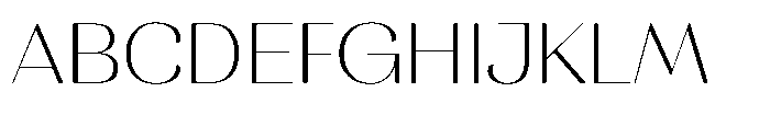 MTC Rachstela Thin Font UPPERCASE