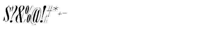 MTC Tailrose Italic Font OTHER CHARS