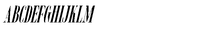 MTC Tailrose Italic Font UPPERCASE