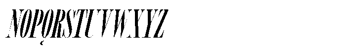 MTC Tailrose Italic Font UPPERCASE
