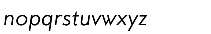MTT Milano Regular Italic Font LOWERCASE