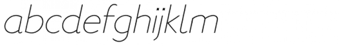 MTT Roma Thin Italic Font LOWERCASE