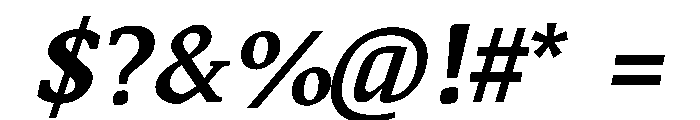 MTArchi BoldItalic Font OTHER CHARS
