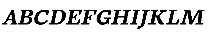 MTArchi BoldItalic Font UPPERCASE