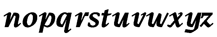 MTArchi BoldItalic Font LOWERCASE