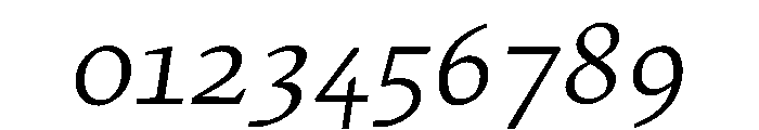 MTArchi BookItalic Font OTHER CHARS