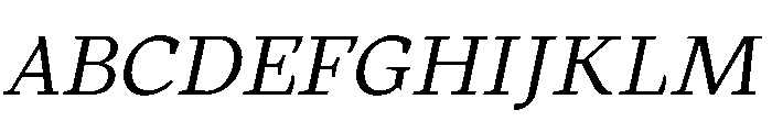 MTArchi BookItalic Font UPPERCASE