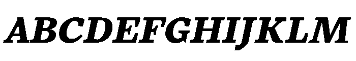 MTArchi ExtraBoldItalic Font UPPERCASE
