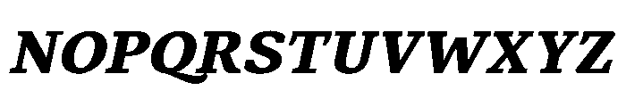 MTArchi ExtraBoldItalic Font UPPERCASE