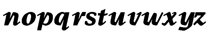 MTArchi ExtraBoldItalic Font LOWERCASE