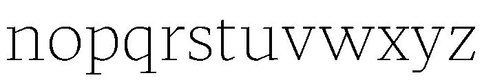 MTArchi ExtraLight Font LOWERCASE