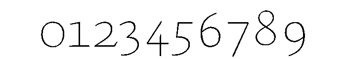 MTArchi Hairline Font OTHER CHARS