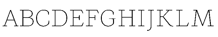 MTArchi Hairline Font UPPERCASE