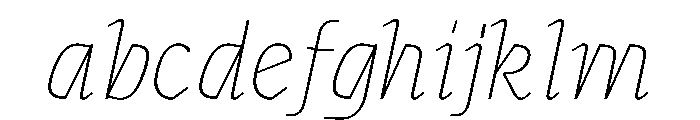 MTArchi HairlineItalic FONT