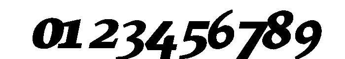 MTArchi HeavyItalic Font OTHER CHARS