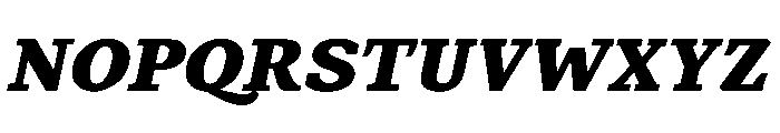 MTArchi HeavyItalic Font UPPERCASE