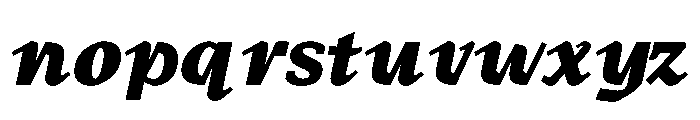 MTArchi HeavyItalic Font LOWERCASE