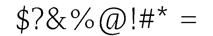 MTArchi Light Font OTHER CHARS