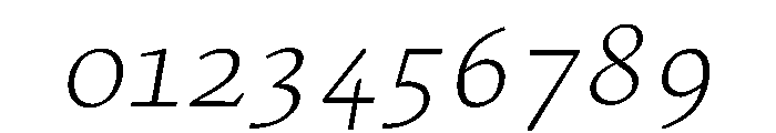 MTArchi LightItalic Font OTHER CHARS