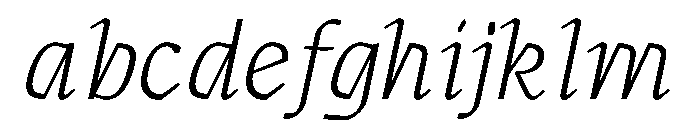 MTArchi LightItalic FONT