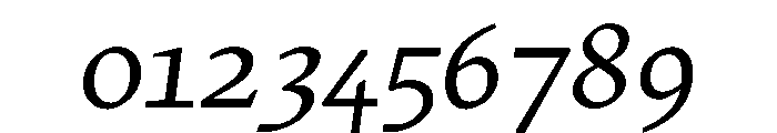 MTArchi RegularItalic Font OTHER CHARS