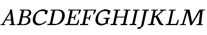 MTArchi RegularItalic Font UPPERCASE