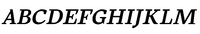 MTArchi SemiBoldItalic Font UPPERCASE