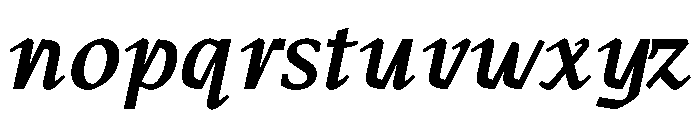 MTArchi SemiBoldItalic Font LOWERCASE