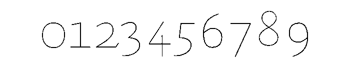MTArchi SuperHairline Font OTHER CHARS