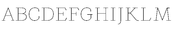 MTArchi SuperHairline Font UPPERCASE