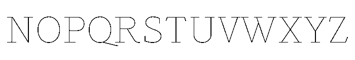 MTArchi SuperHairline Font UPPERCASE