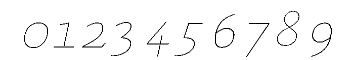 MTArchi SuperHairlineItalic Font OTHER CHARS