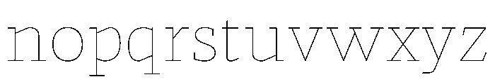 MTArchi SuperHairline Font LOWERCASE