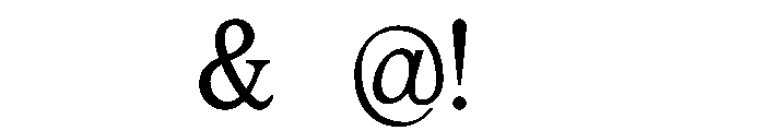 MTCallisto Regular Font OTHER CHARS